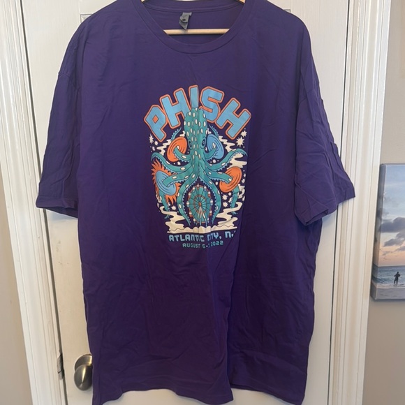 Next Level Apparel | Shirts | Phish Atlantic City 222 Purple Graphic ...
